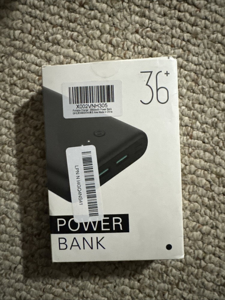 Power Bank Portable Charger 36800mAh with 3 USB Outputs