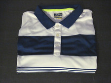Jack Nicklaus Mens White Blue Golf Shirt Short Sleeve StayDri Size XXL