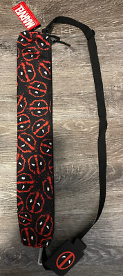 Marvel Deadpool Insulated Tube Can Cooler Shoulder Sling Bag with Can Koozie New
