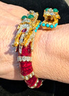Kenneth J Lane double head red Dragon bracelet usa last one — photo 3