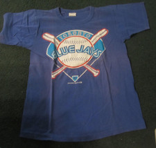 1989 Starter MLB Toronto Blue Jays Cotton Jersey T-shirt Size M 38-40,Faded VTG