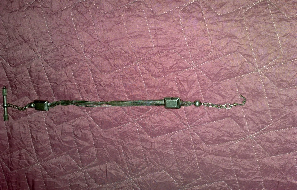 CATENA D'EPOCA IN ARGENTO per orologio - Immagine 3 di 4