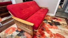 Futon Frame and Mattress with Drawers