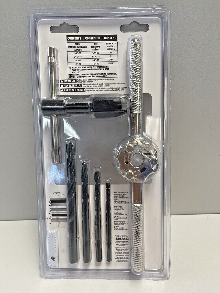 Dewalt DWA1452 14pc SAE Fractional Tap and Hex Die Set New | eBay