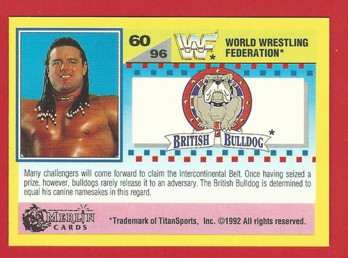 TARJETA COLECCIONABLE - MERLIN - WWF WWORLD WRESTLING FEDERATION DORADA - ¡ELIGE TU TARJETA! - Imagen 107 de 163