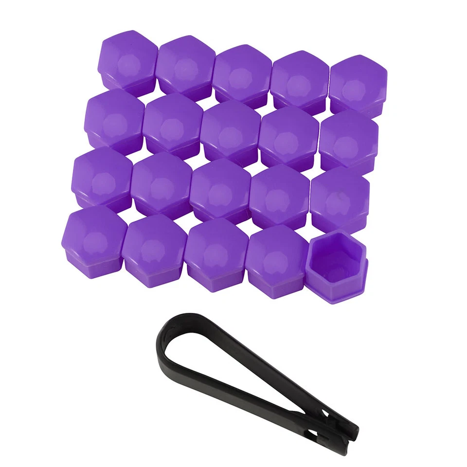 Fit For Audi A3 A5 A7 Q7 RS7 17mm Wheel Rim Lug Nut Covers Multi-color 20pcs Foto 3 de 4