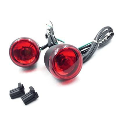 Front Turn Signal Light Indicator For 1992-2016 Harley Sportster XL 883 1200 Red