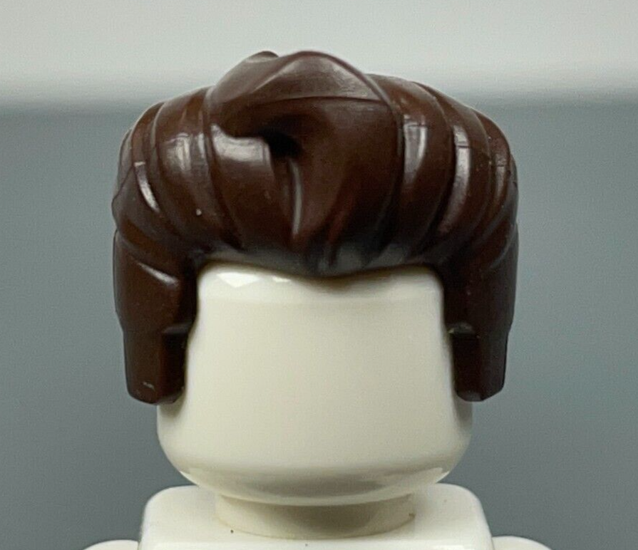 LEGO Minifigure Hair Dark Brown Swept Back with Forelock 98371 (x1