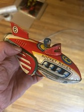 Rocket Racer giocattolo di latta vintage anni 60, da collezione, Space Age, come nuovo, Giappone