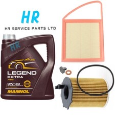 5L 0W30 OIL & AIR OIL FILTER SERVICE KIT FOR PEUGEOT EXPERT 1.6 HDI MK2 2015+