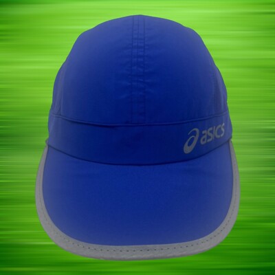 Womens Asics Running Hat Panel Adjustable Strapback Cap