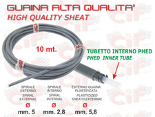 Guaina grigia in teflon trasmissioni cambio, freno ant, frizione, 10 METRI