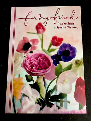 Happy Birthday For My Friend You re Such A Blessing 5 x7  Hallmark Greeting Card