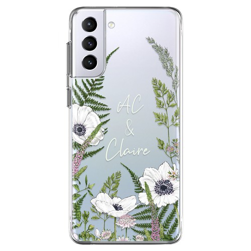 Coque de téléphone nom personnalisé fleur pour Samsung Galaxy A14 5G A35 A55 A54 - Photo 9 sur 108