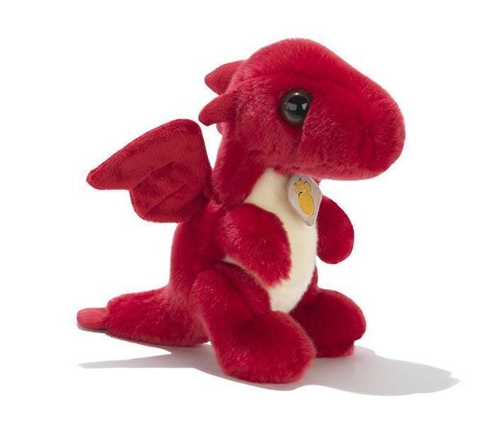 Plush & Company 10018 Peluche Yang Drago Rosso L 25CM Cat dragon red rouge