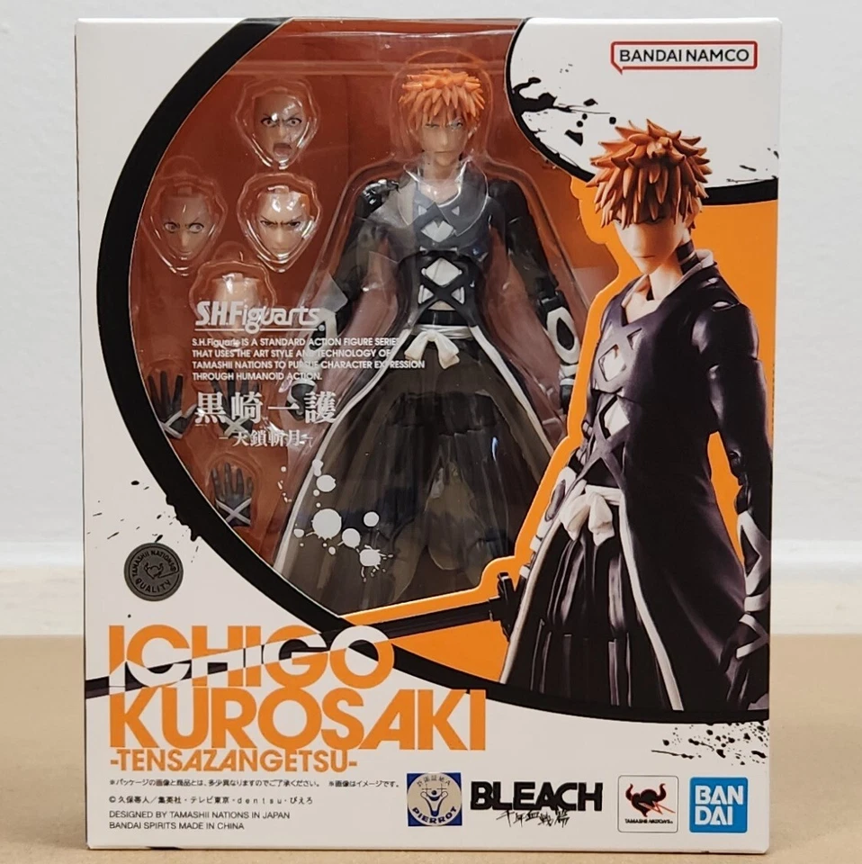Bandai S.H.Figuarts Bleach Ichigo Kurosaki Tensa Zangetsu ¡¡VENDEDOR DE EE. UU.!! ¡ENVÍO RKT! Foto 2 de 4