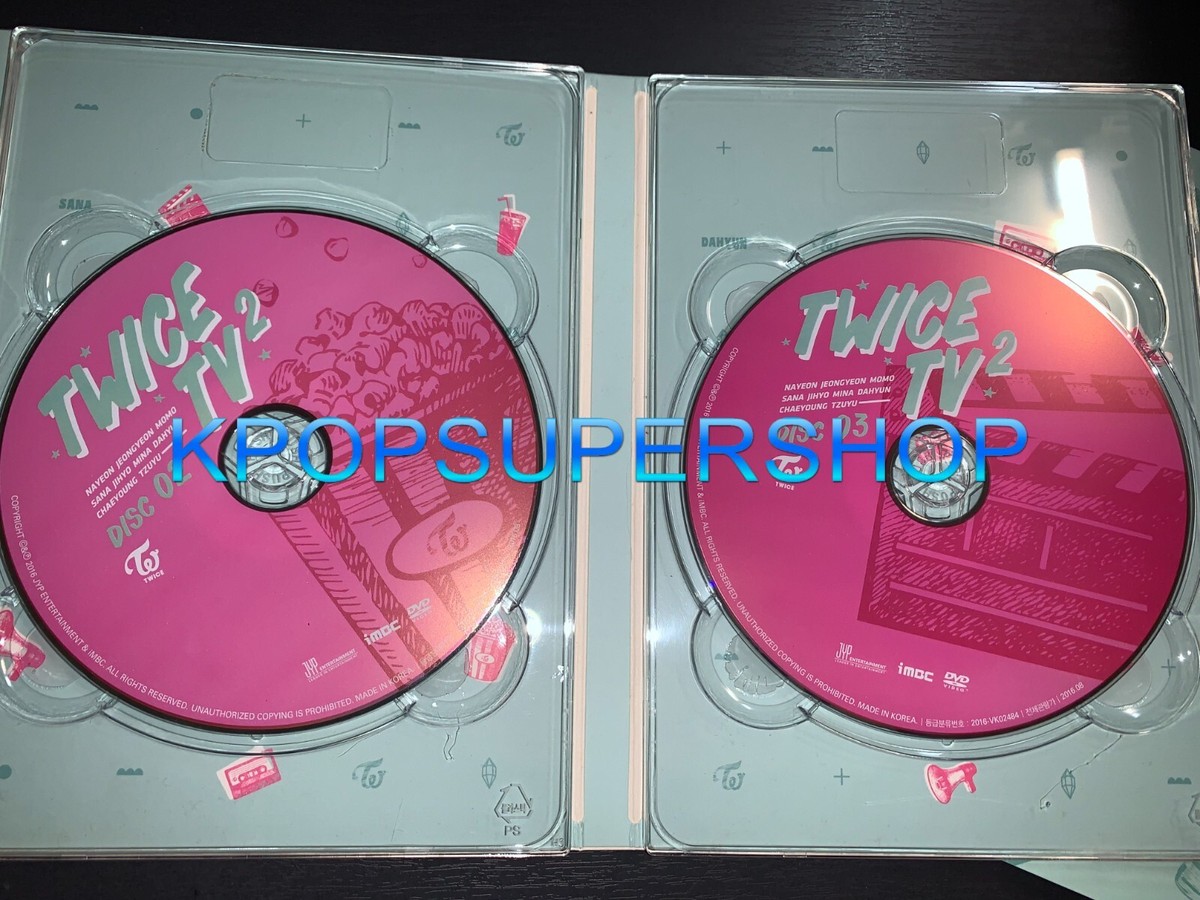 TWICE CD＆DVD TWICE TV2 3 DVD Postcards 76 Page Photobook Rare Great Nayeon