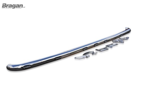 Visor Light Bar + LED x7 For Volvo FH Series 2&3 Globetrotter Stainless - Picture 6 of 8