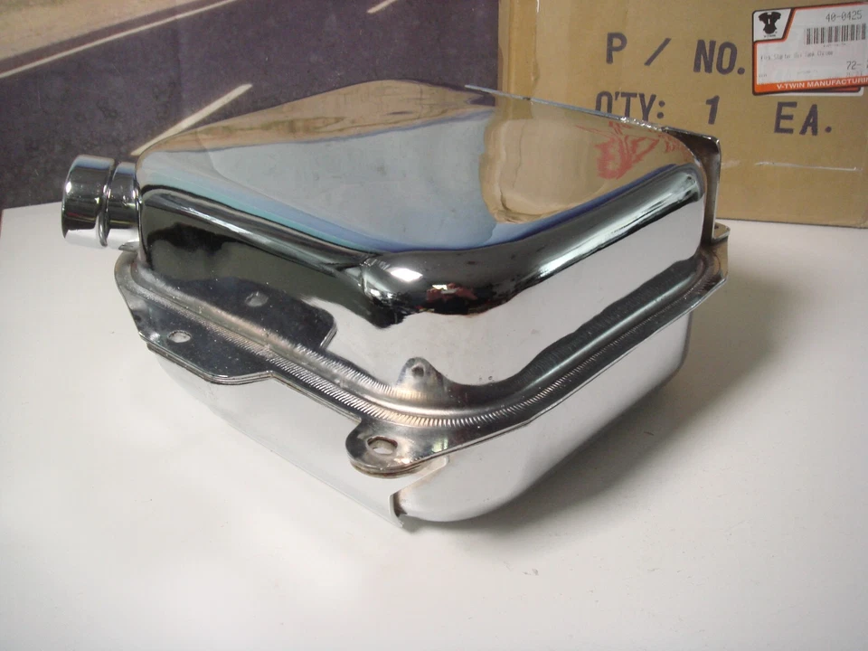 Tanque de aceite Harley XLCH cromado Sportster 1970-78 culata rígida V-Twin 40-0425 X7 Foto 2 de 4