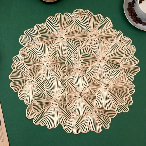Anti-stain Table Mat PVC Tableware Pad Hollow Placemat Table Decoration - Bild 3 von 7