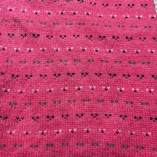 VTG Winona Knits Cardigan Sweater Womens Large Pink Wintuk USA Cottage Grandma - Picture 7 of 11