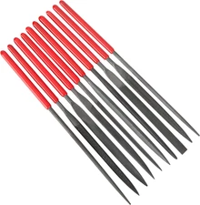 10Pcs Needle File Set Hardened Alloy Strength Steel Files- Mini Needle File Set 