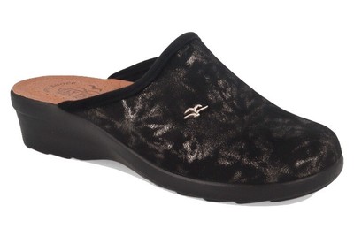 Fly Flot L3Q95 5P Ciabatte Invernali Donna In Blu - Made In Italy - Zeppa 3 Cm Antishock - Suola Piumatech Anatomica E Antiscivolo