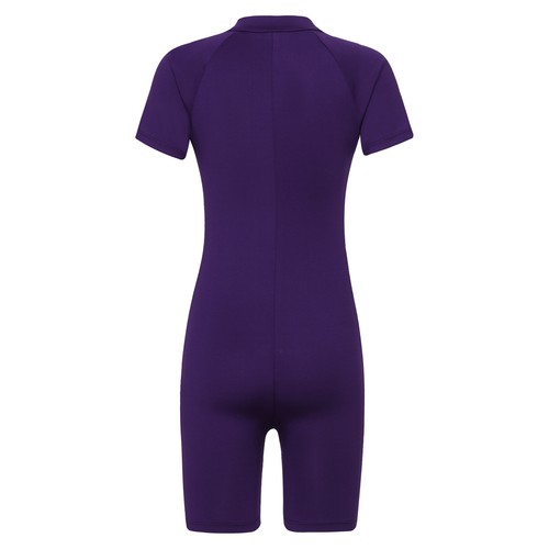 UK Girls Boys One Piece Swimsuit Short Sleeve Water Sports Surfing Bathing Suit - Picture 62 of 72