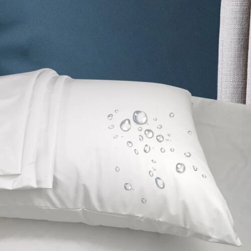 Waterproof Pillow Protector with Zipper Bed Bug Proof Pillowcase Mite &Stains