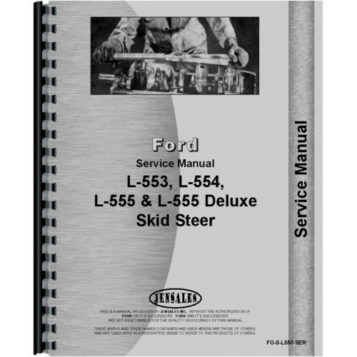 New Holland L550 L553 L554 L555 Skid Steer Service Manual Chassis Only FO-S-L550 - Picture 1 of 1