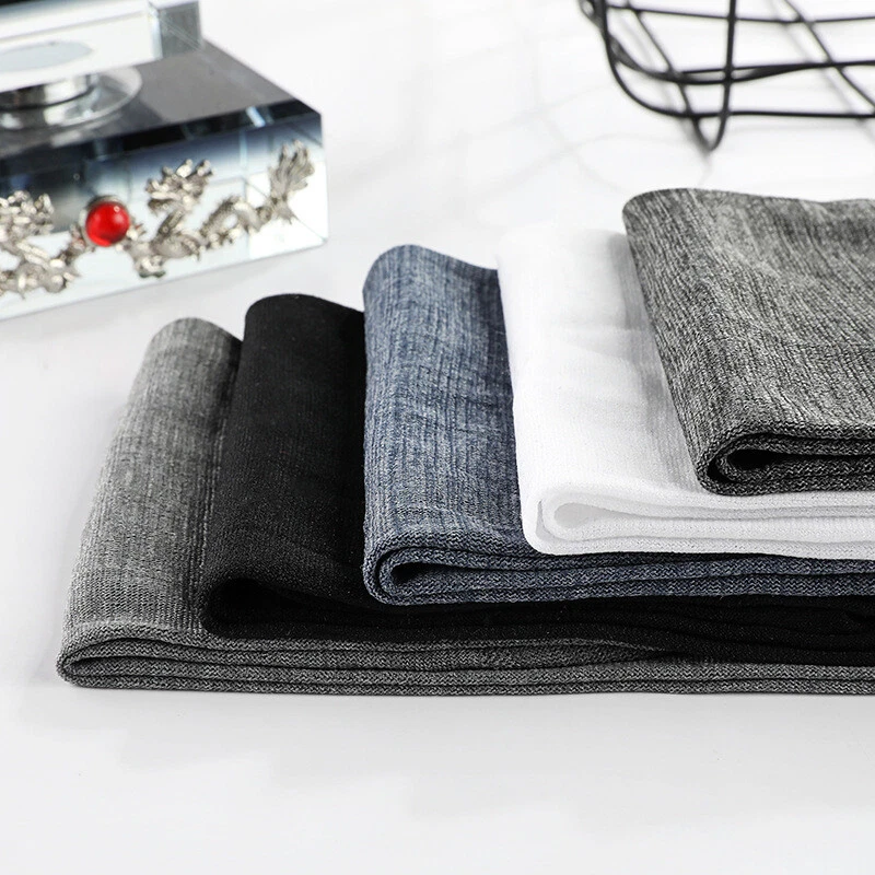 10 pares de calcetines elásticos de fibra de bambú ultrafinos sedosos suaves para hombre Foto 2 de 4