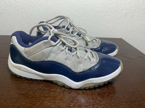 Nike Air Jordan 11 Retro Low PS Georgetown 505835-007 taglia giovanile 1,5 anni - Foto 8 di 12