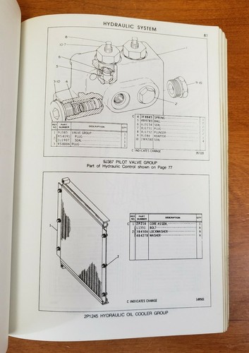 Caterpillar CAT 225 Excavator Parts Manual Book Catalog S/N 76U1 to 76U693 OEM - Picture 9 of 10