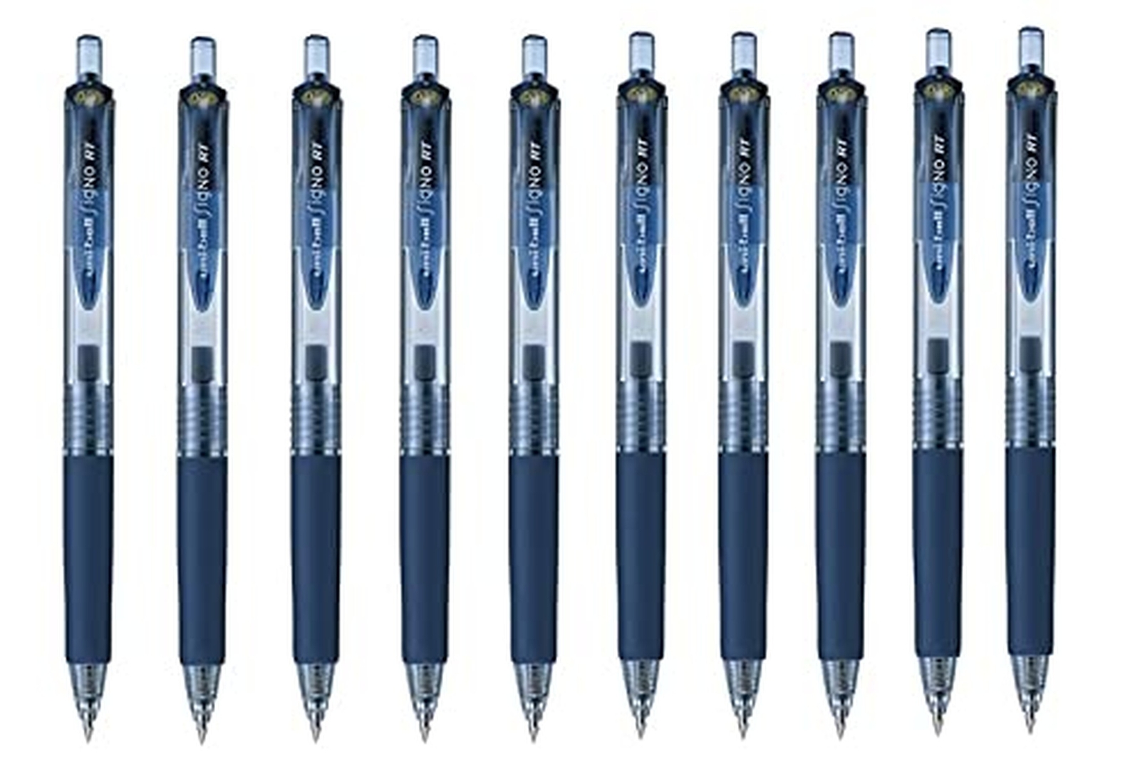 Uni-ball Signo RT Rubber Grip & Click Retractable Ultra Micro Point Gel Pens ...