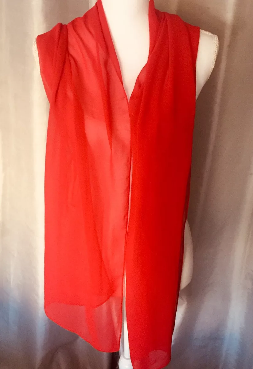 Red chiffon wrap sale