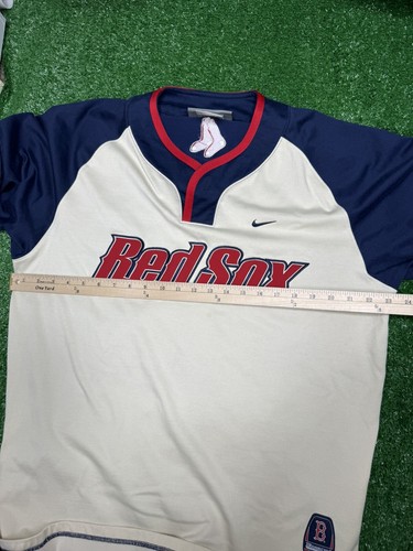 Nike Team BOSTON RED SOX MLB Single Button Jersey Shirt Men’s Large - Picture 4 of 12