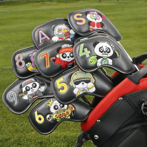 9pcs Cartoon Animal Design One Sided Number Golf Iron Covers Iron Club Headcover - Picture 3 of 8