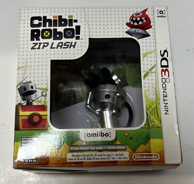 New Chibi-Robo! Zip Lash Amiibo + Game Nintendo 3DS Bundle