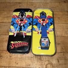 Superman The Man of Steel Watch DC Comics WATCH Vintage Original Tin
