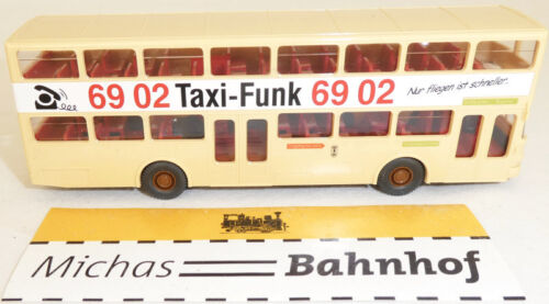 Taxi radio BVG biplan MAN SD 200 de WIKING Bus 1:87 H0 HC4 å - Photo 1 sur 4