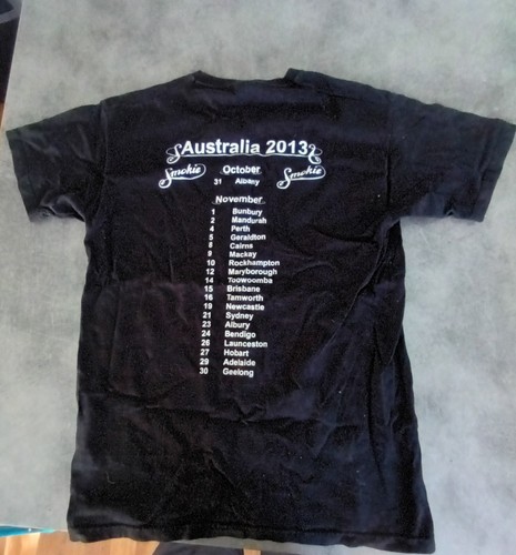 Smokie Australian 2013 Tour Shirt Fruit of the loom Heavy Cotton T-Shirt Size L - Picture 4 of 5
