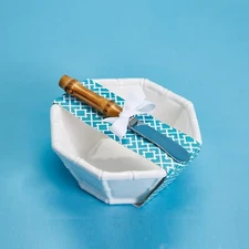 Tidbit Dish with Bamboo Handle Spreader