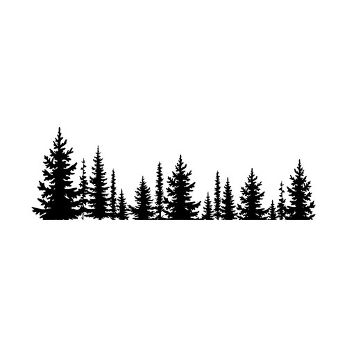 Forest&Trees Car Windows Door Stickers Waterproof Die Cut Camper Caravan Decor - Foto 7 di 19