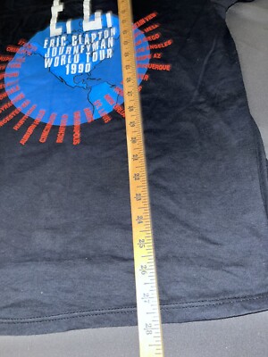 MINT Vintage Eric Clapton Concert T-Shirt Journeyman World Tour