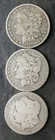 1889 O, 1892 O, and 1896 O $1 Morgan Silver Dollars