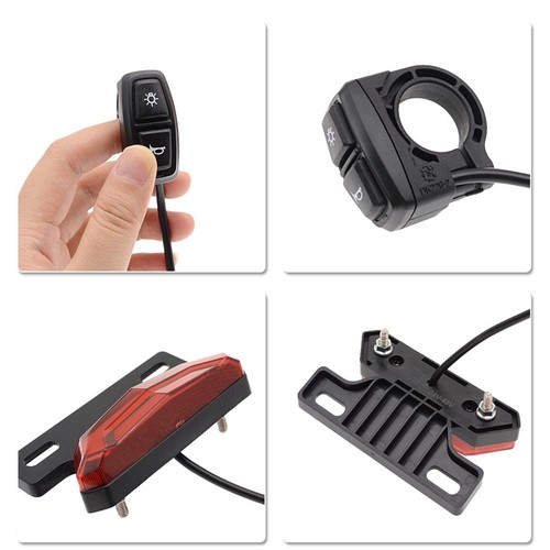 E-Bike 24V 36V 48V LED Scheinwerfer Rücklicht Kit Bremslicht für Elektrofahrrad - Bild 12 von 18