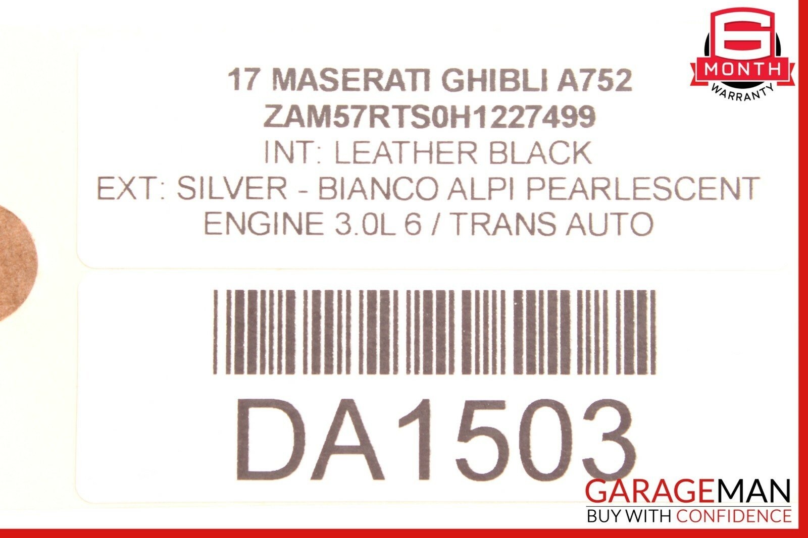 Maserati Ghibli 2014-2017 FRONT+RIGHT Door panel