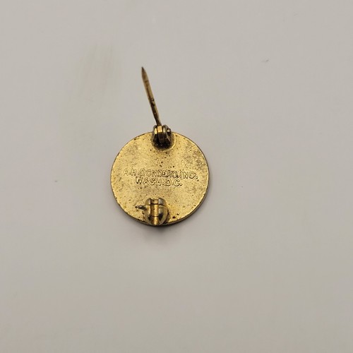 Seventh Day Adventist Missionary Volunteer MV Lapel Pin Red Enamel .5" - Picture 2 of 3