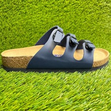 Birkenstock Florida Birko-Flor Womens Size 9 Blue Beach Walking Outdoor Sandals