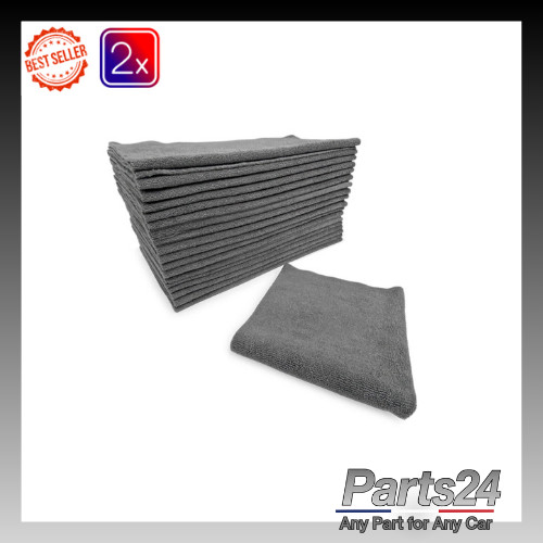 GREY EDGELESS MICROFIBRE CLOTHS 72 PACK - BUFFING CERAMIC - POLISHING -DETAILING